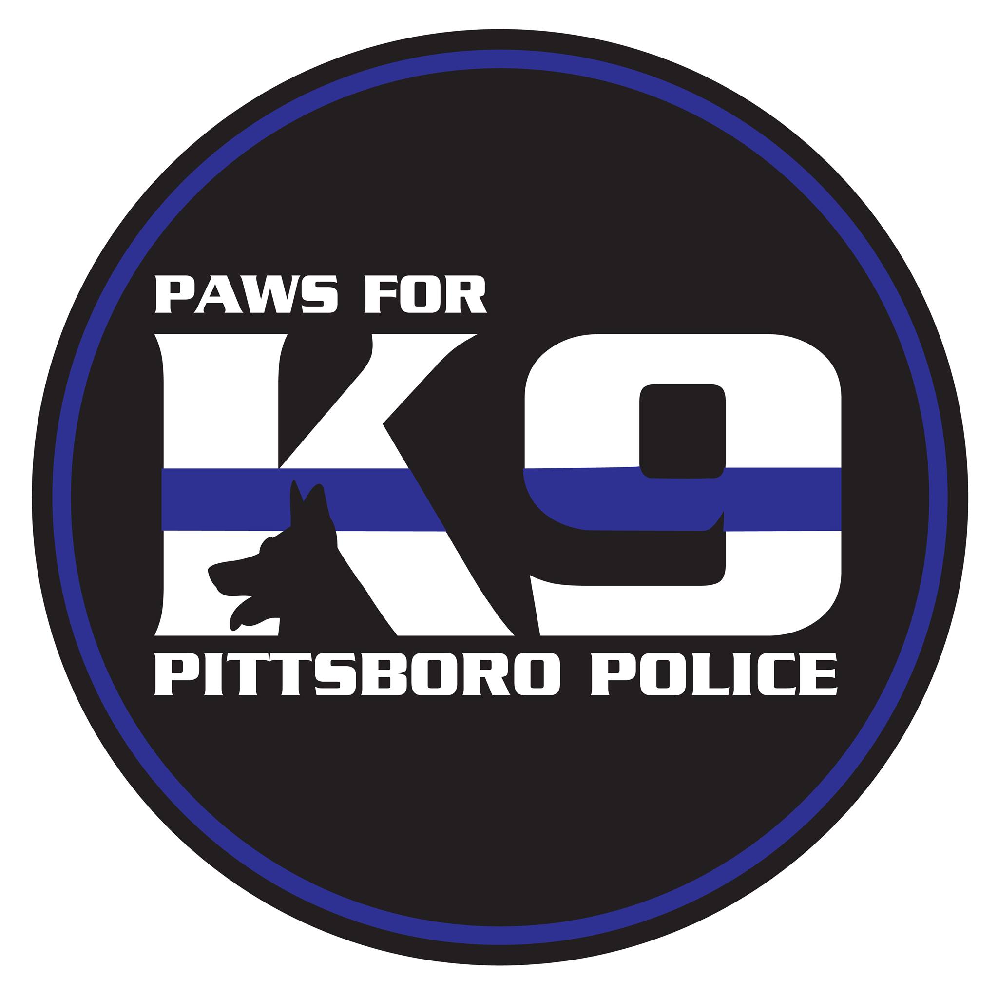 Paws For Pittsboro Police Logo